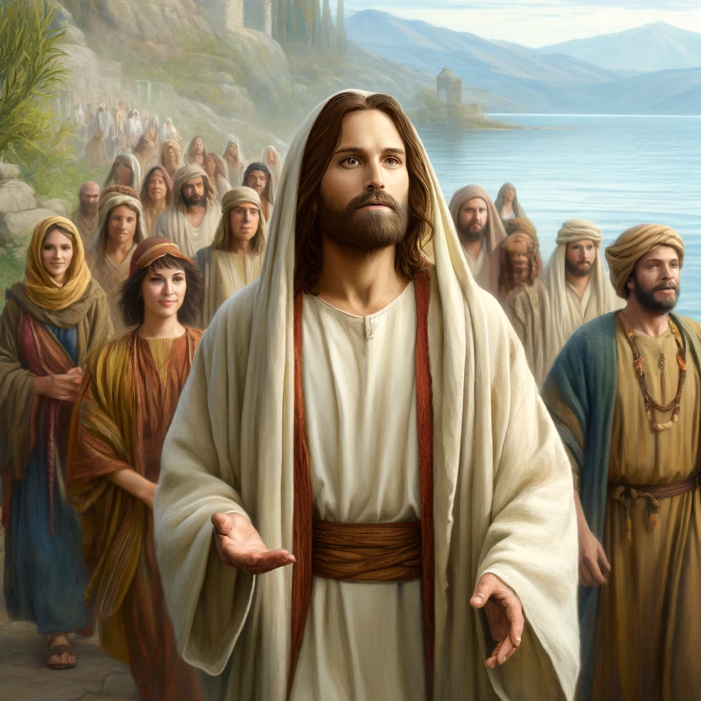 Jesus Leading Others